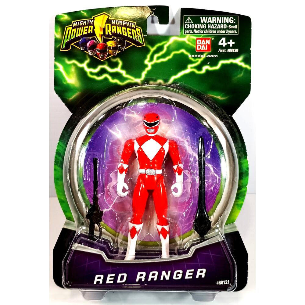 Bandai 2010 Mighty Morphin Power Rangers RED RANGER, New, See Pics/Descr.